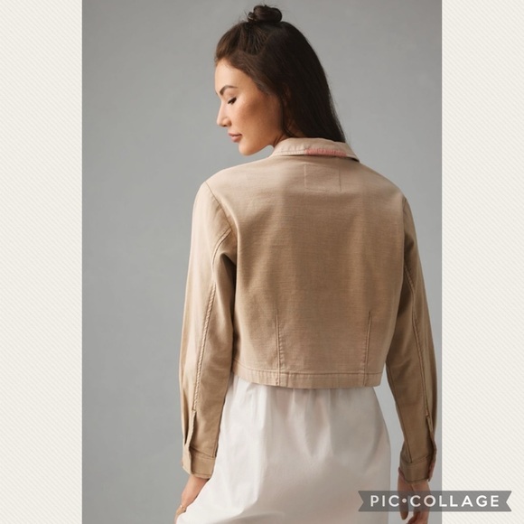:Price Firm: NWT Anthropologie Pilcro Cropped Utility Jacket - Picture 10 of 11